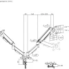BIT FORCE nagibno-okretna stolna ručka za 2 monitora BRACKET DMA-32-2M