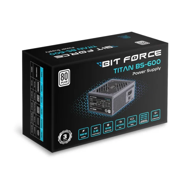 BIT FORCE napajanje 600W 80PLUS TITAN BS-600 ATX 2.31