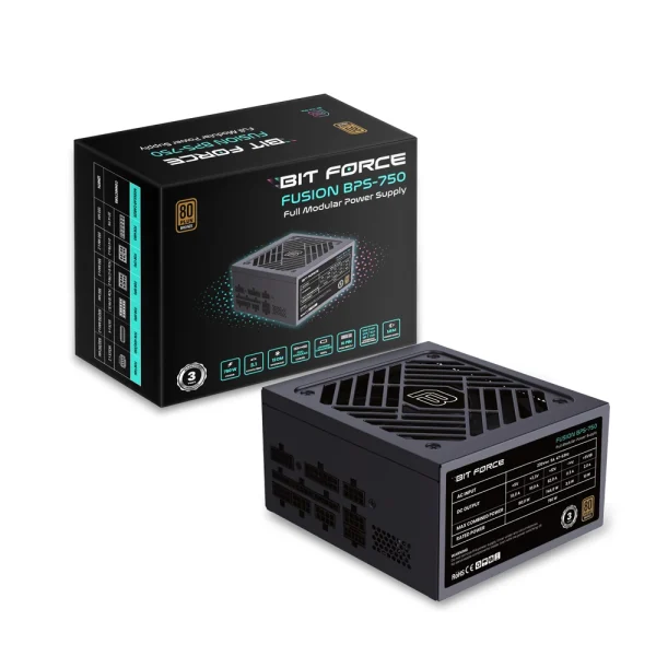 BIT FORCE napajanje 750W 80PLUS BRONZE FUSION BPS-750 modularno ATX 3.1 PCI-E 5.1