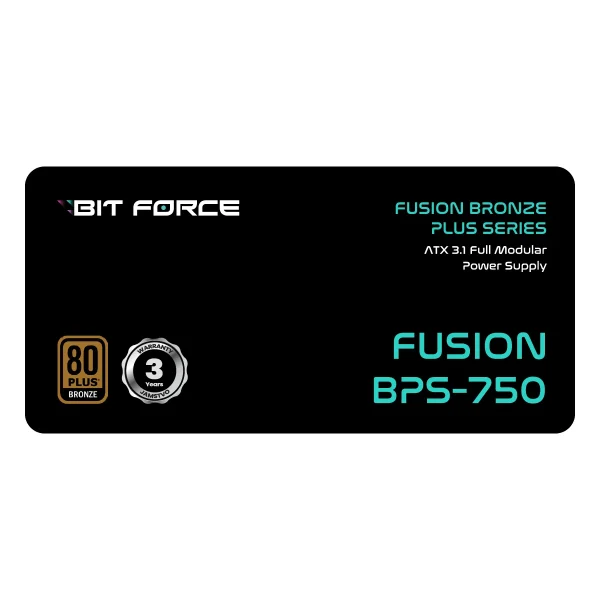 BIT FORCE napajanje 750W 80PLUS BRONZE FUSION BPS-750 modularno ATX 3.1 PCI-E 5.1